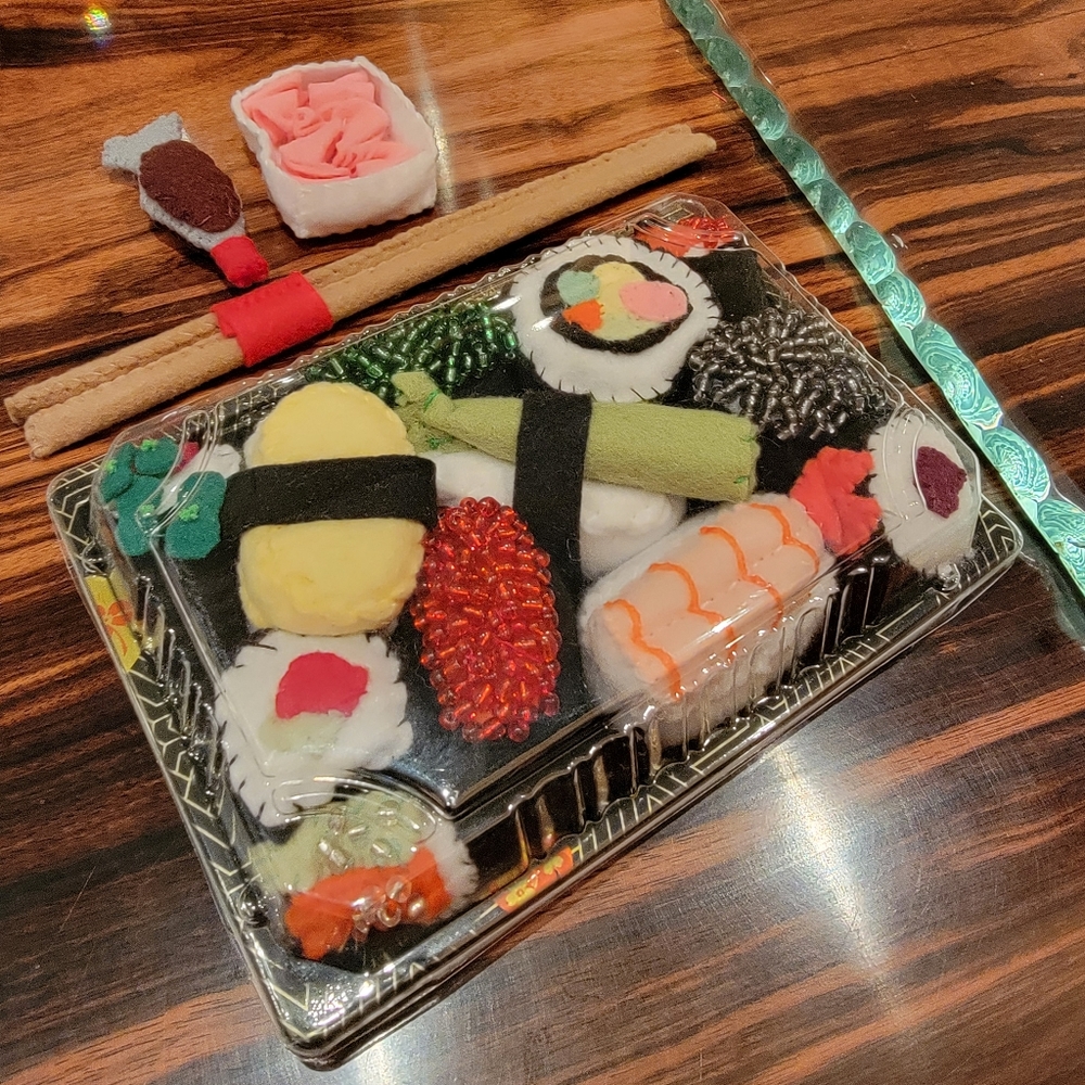 Lucy Sparrow Felt Sushi Set of 15 2019